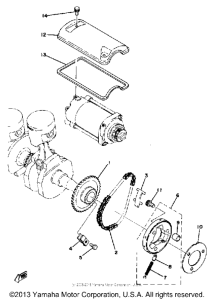 XS400SH Муфта стартера