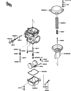 ZG1000 Carburetor parts(1 / 2)