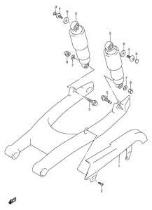VZ800 Задние амортизаторы