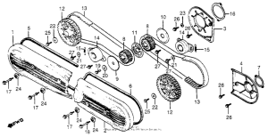 GL1100I Front cover + timing belt