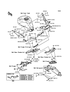 ZX1000 Боковые обтекатели