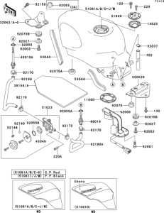 ZX600 Fuel tank(1 / 4)