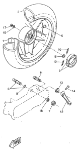 CW50RS Переднее колесо