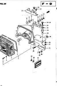 GS850 Задний комбинированный сигнал
