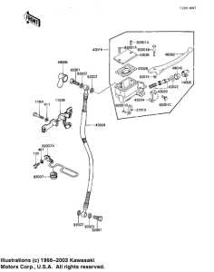 KZ1100 Передний тормозной цилиндр