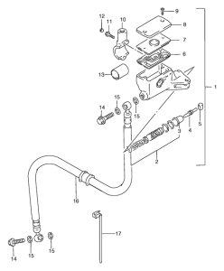 GSF1200S (ABS) Главный цилиндр сцепления