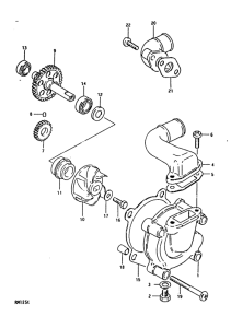 RM125 Водяная помпа