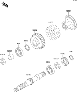 ZR750 Secondary shaft