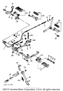 XV535TC Подножки