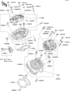 Головка цилиндров