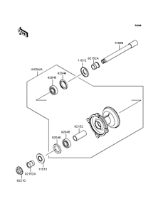  Переднее колесо