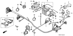 C50 Wire harness / battery