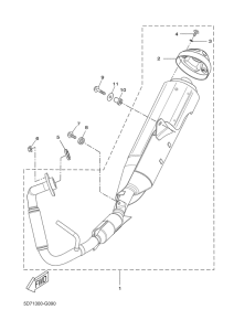 YZF-R125 Выхлопная система