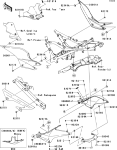 EX250 Side covers / chain cover(1 / 2)