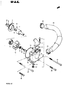 RG125 Водяная помпа