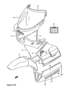 RG125 Fender - cowling
