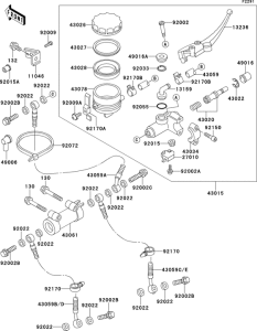 ZX400 Front master cylinder(1 / 2)