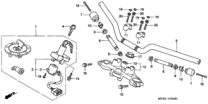  Handle pipe / top bridge