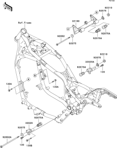 VN1500 Крепление двигателя