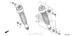 CB1100S (ABS) Задние амортизаторы