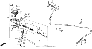 VFR700F Clutch master cylinder 86