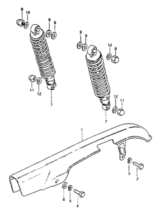 GS550 Chain case - shock absorber