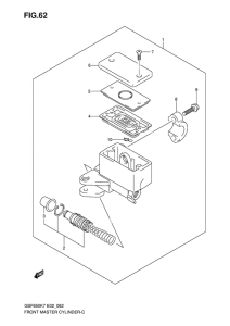 GSF650 Передний тормозной цилиндр