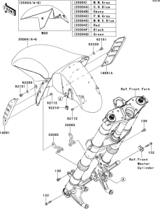 ZG1400 Крыло переднее