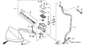XR650R Fr. brake master cylinder