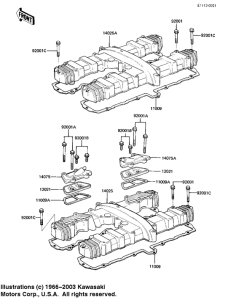 KZ1000 Крышка головки цилиндров