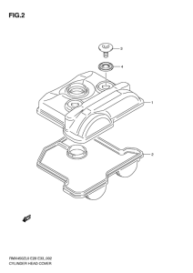 RMX450 Крышка головки цилиндров