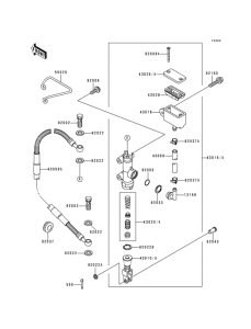 KDX125 Задний торм цилиндр