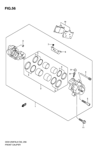 GSX1250 (ABS) Передний суппорт