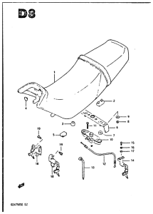 GSX750 Пружина