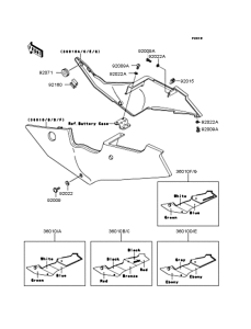 ZX250 Боковые обтекатели