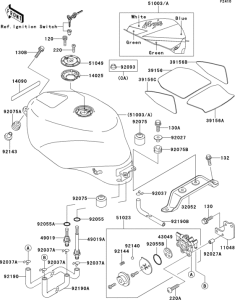 ZX750 Fuel tank(1 / 2)(zx750-m1)