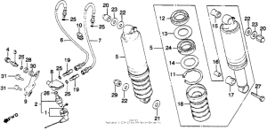 GL1100I Задние амортизаторы