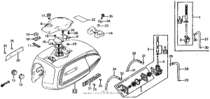 CX500 Cx500d fuel tank