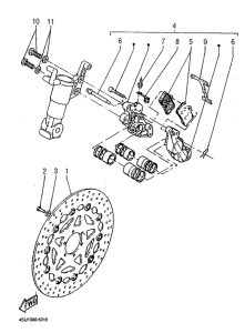 SZR660 Передний тормоз