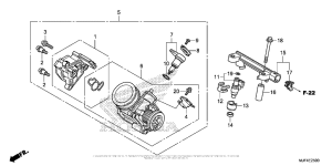 CTX700N Корпус Дросселя