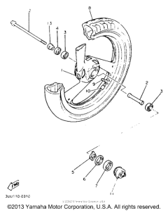 FZR600REC Переднее колесо