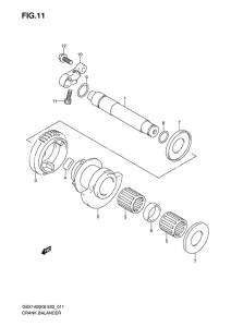 GSX1400 Балансир кривошипа