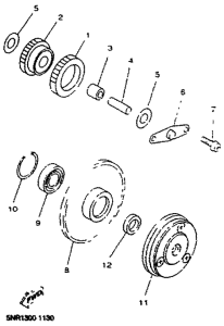 YP125E Стартер