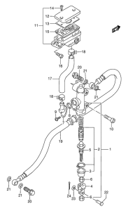 GSF400 Задний тормозной цилиндр