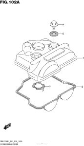 RM-Z250 Крышка головки цилиндров