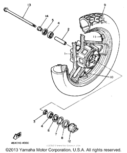 FZ600S Переднее колесо