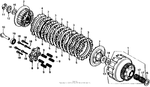 CB750 Сцепление