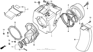 CR80R Воздушный фильтр