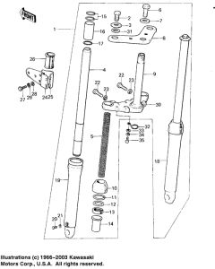 KM100 Вилка передней оси