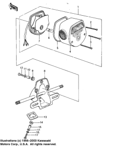 KZ400 Taillight unit ass`y
